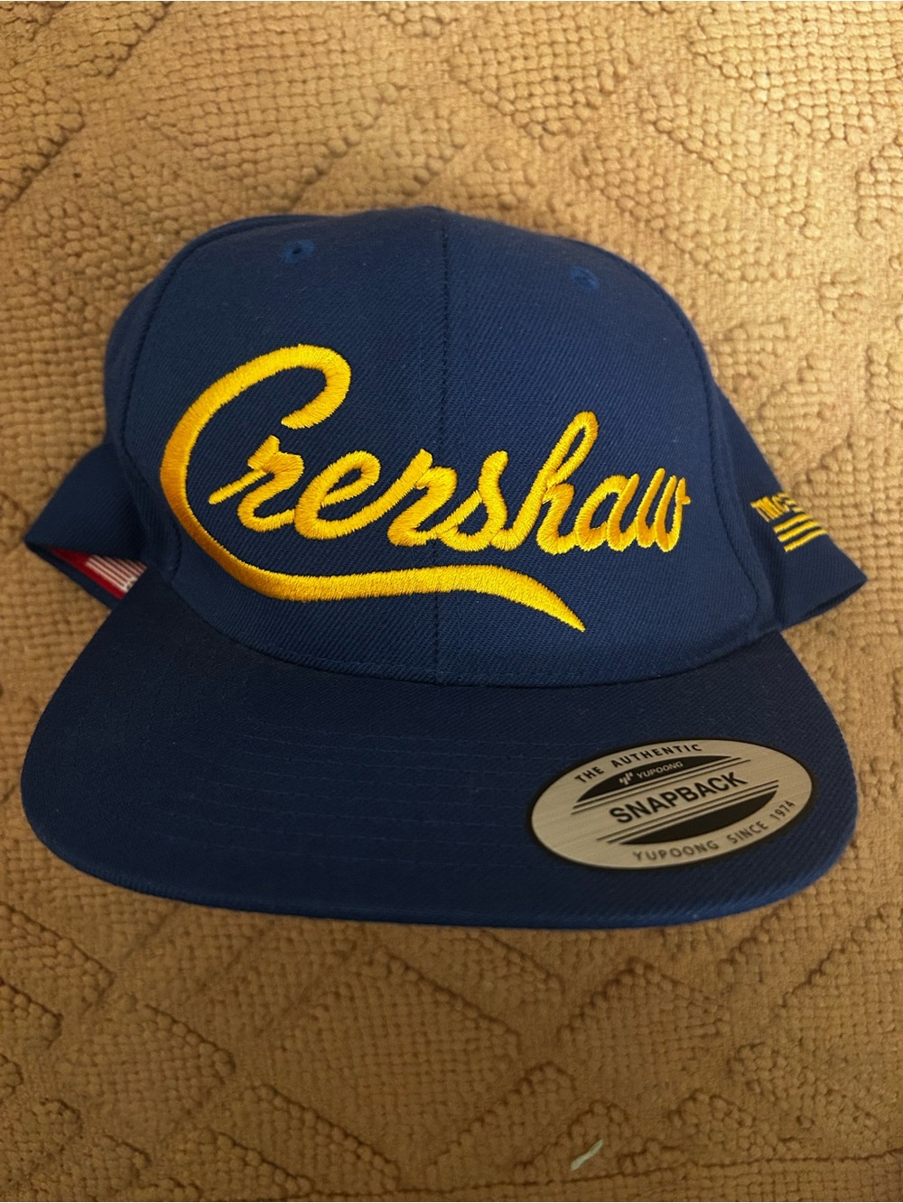 New Marathon clothing Crenshaw SnapBack Blue cap hat Nipsey Hussle TMC